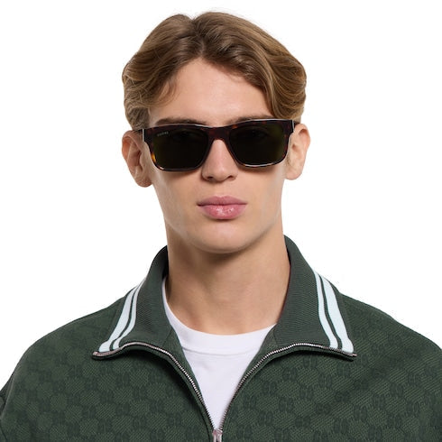 Rectangular frame sunglasses