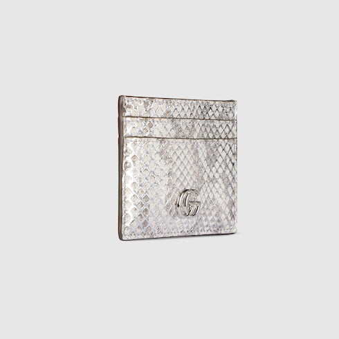 GG Marmont python card case