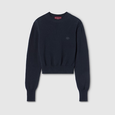 Cotton sweatshirt with embroidery