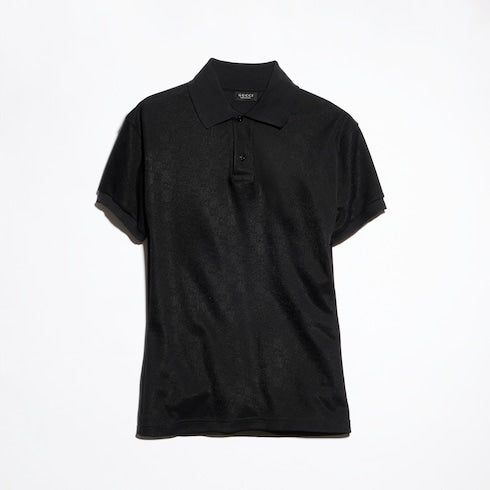 GG technical jersey jacquard polo shirt
