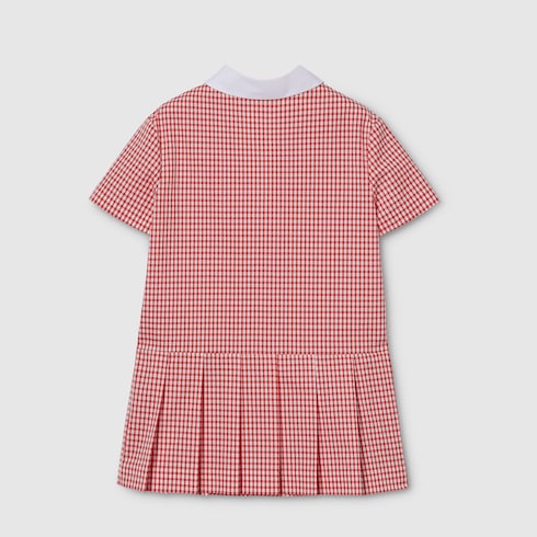 Children's gingham cotton dress