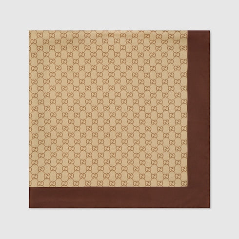 GG silk twill jacquard carré