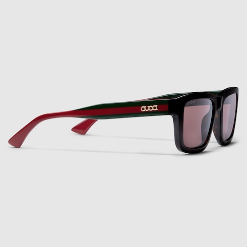 Rectangular frame sunglasses