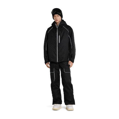 GG technical fabric jacquard jacket