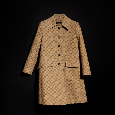 GG cotton canvas coat