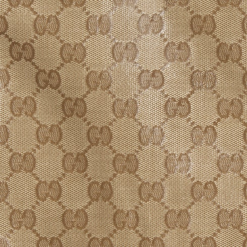 Coated GG cotton canvas fabric coat