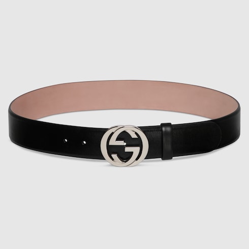 Belt with Interlocking G buckle