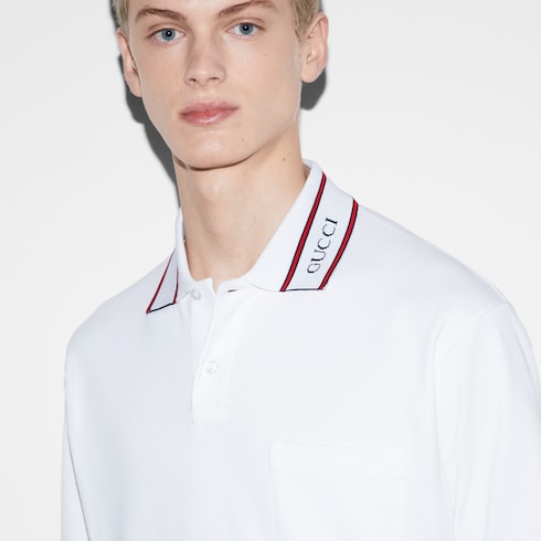 Cotton piquet polo shirt