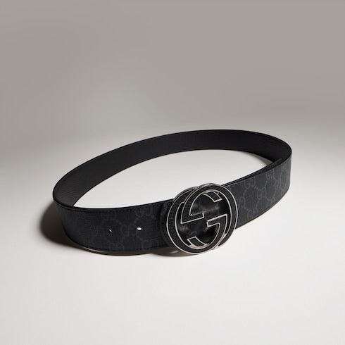 Reversible belt with Interlocking G buckle