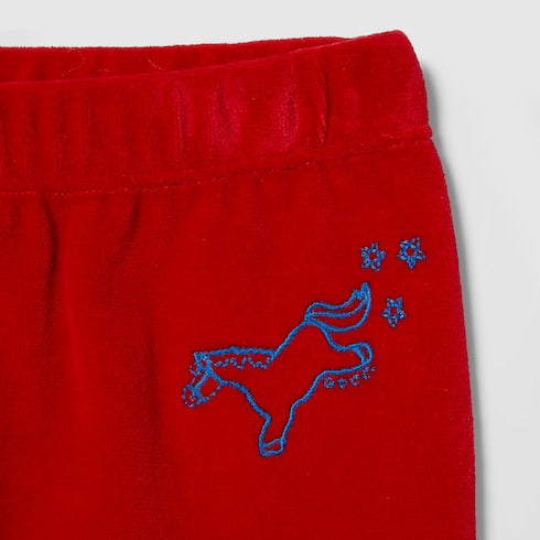 Children's chenille jogging pants