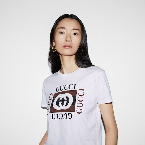 Printed cotton jersey T-shirt