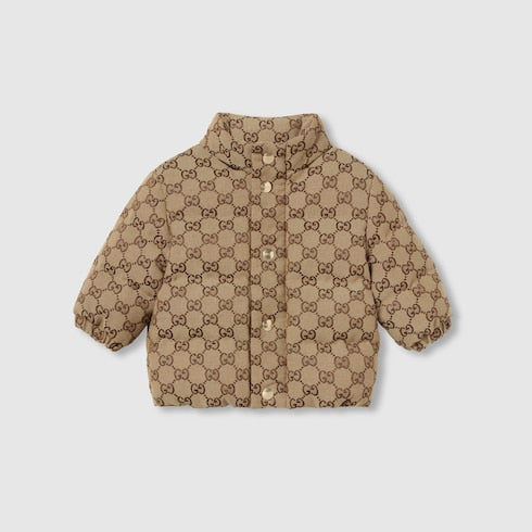 Baby GG canvas padded jacket