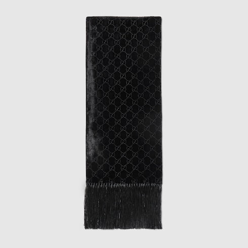 GG velvet devoré stole