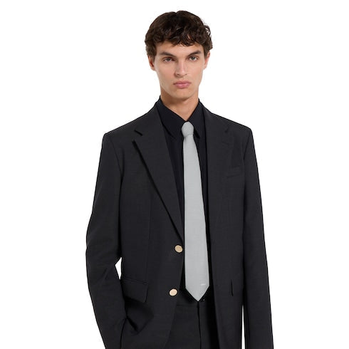 Gucci Horsebit silk jacquard tie