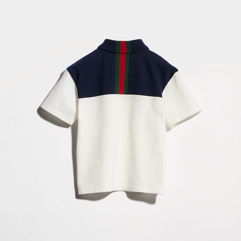 Baby cotton polo shirt with Web