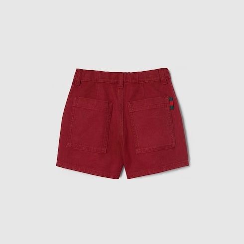 Children's cotton canvas shorts