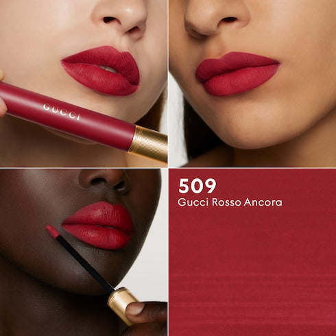 509 Gucci Rosso Ancora, Rouge à Lèvres Liquide Mat Lipstick