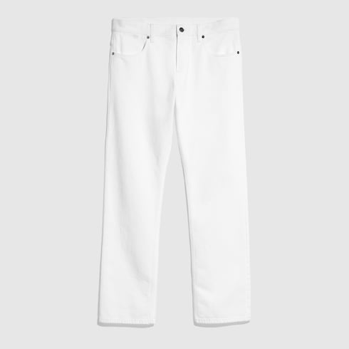 Cotton denim pants