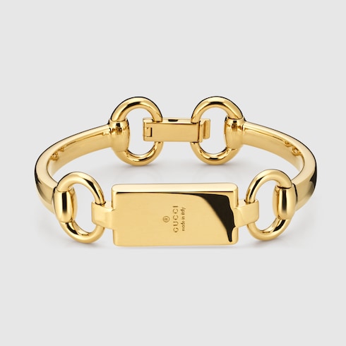 Horsebit motif bangle bracelet