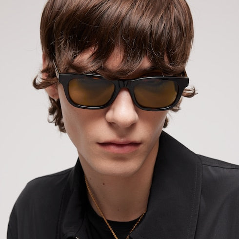 Rectangular-frame sunglasses
