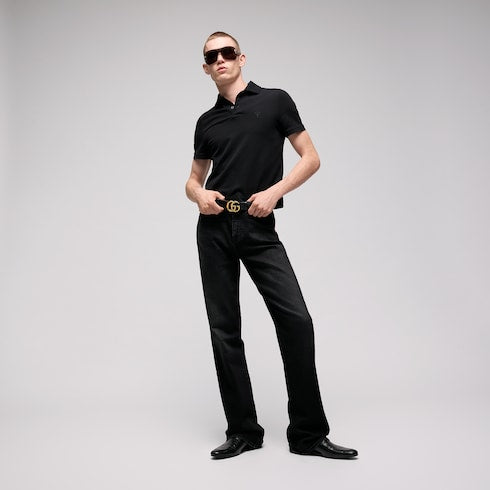 GG Marmont belt with shiny buckle