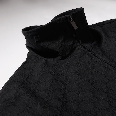 GG jersey jacquard zip jacket