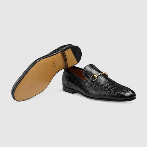 Men's Gucci Jordaan crocodile loafer