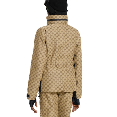 GG technical fabric jacquard jacket