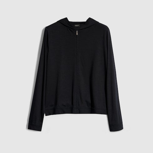 Soft rayon jersey zip jacket