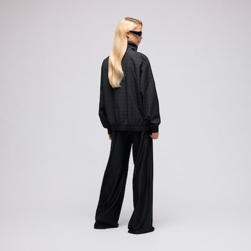 Prince of Wales nylon zip jacket