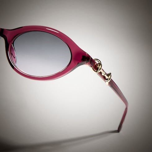 Oval-frame sunglasses
