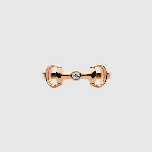 Gucci Horsebit diamond 18k ring
