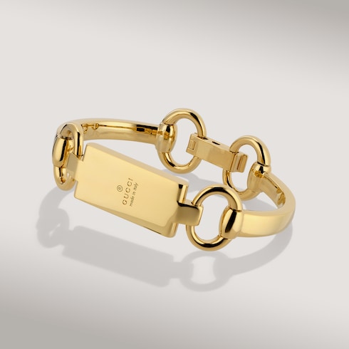 Horsebit motif bangle bracelet