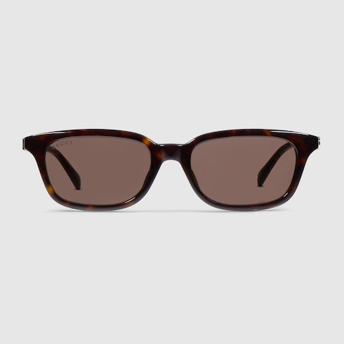 Rectangular-frame sunglasses