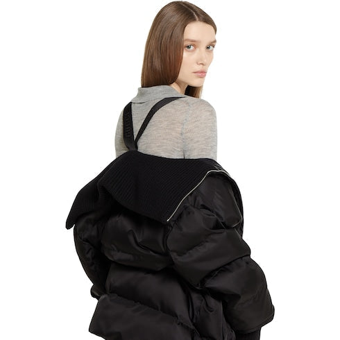 Gabardine fine nylon jacket with logo