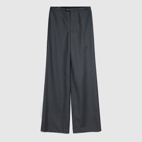 Pinstripe wool mohair pants