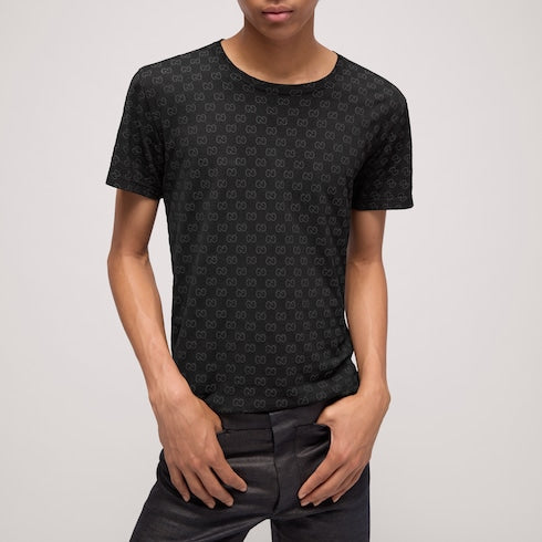 Printed cotton jersey T-shirt