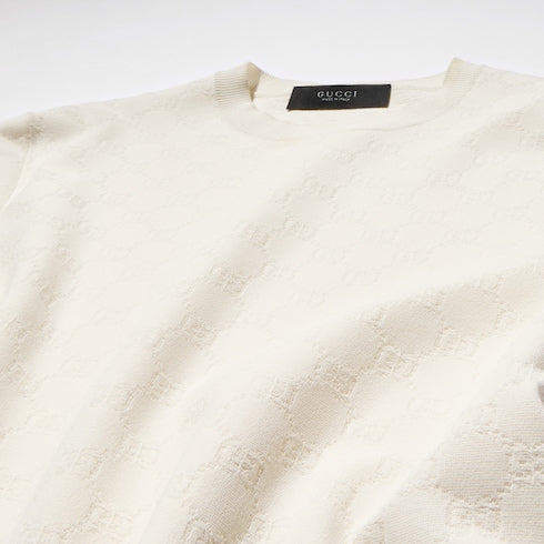 Technical GG fabric jacquard T-shirt
