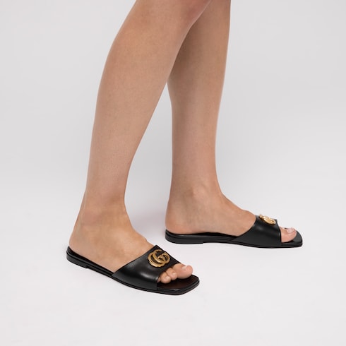 Women's slide sandal with Double G