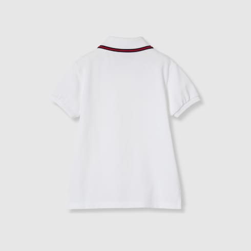 Children's cotton polo top with Web
