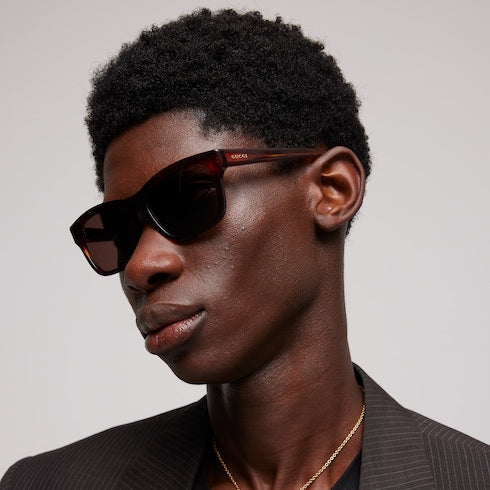 Rectangular-frame sunglasses