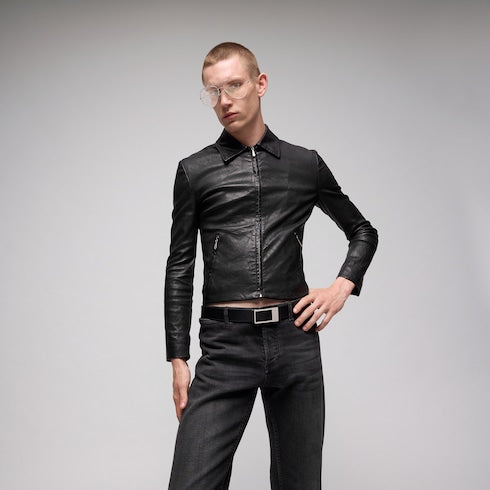 Reversible belt with rectangular buckle