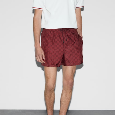 GG print nylon swim short