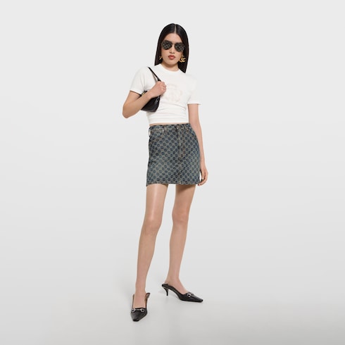 Cotton jersey T-shirt with Gucci crest