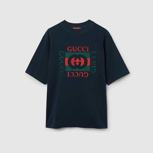Printed cotton jersey T-shirt