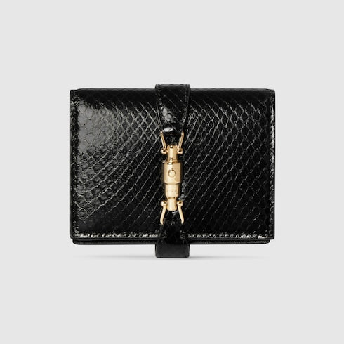 Gucci Jackie python medium wallet