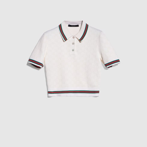 GG extra fine cotton jacquard polo shirt