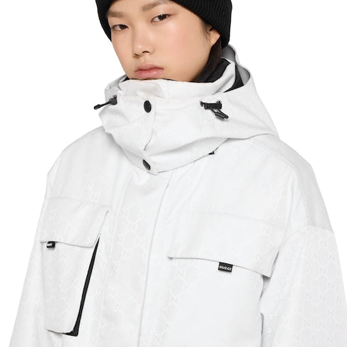 GG technical fabric jacquard jacket