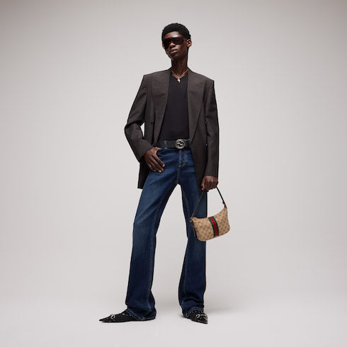 Reversible belt with Interlocking G buckle