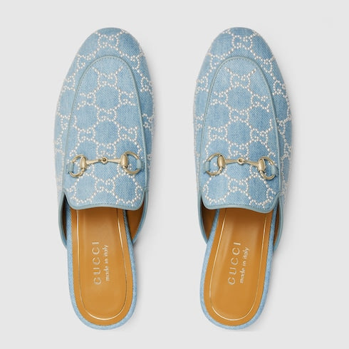 Women's Princetown slipper with pearls